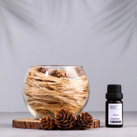 Aromatic set: VAZA-SASHE with cones, aromatic oil "Red Pomelo", 10 ml