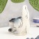 Souvenir "cat", sedentary, striped dark, gzhel