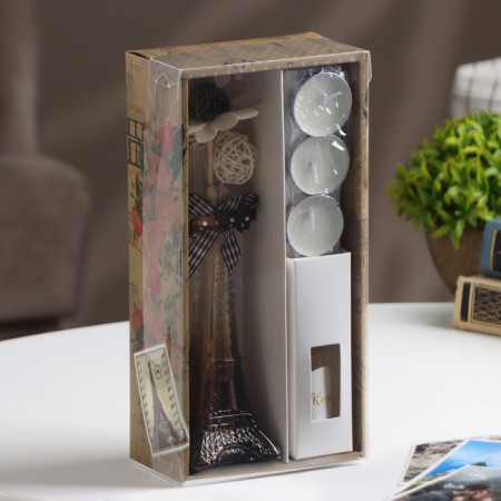 Set of gift "Paris" (diffuser and candles) coffee, "wealth of aroma"-6