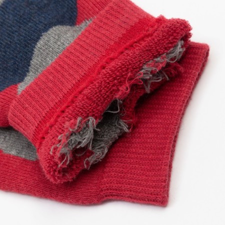 Women's socks, red color, size 23-25-2