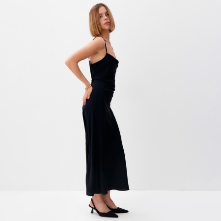 Women's dress Midy Minaku: Casual Collection Black Color, Rr. 48-3