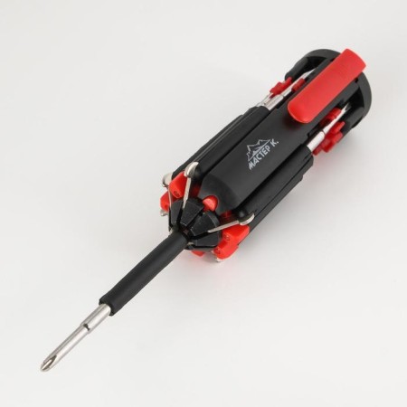 Multifunctional flashlight, multi -tunnel 8 in 1 "Master K", 8 in 1, 6 LED, 3 W, 12 x 4 cm, 3 AAA-3
