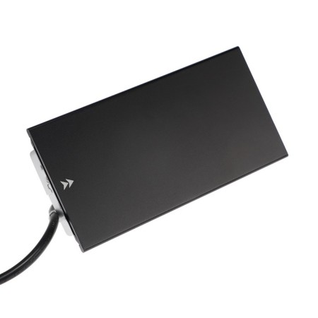 Block Roset into the table, sliding cover, 10a, 2 sockets, 2xusb, 2a, wire 1.8 m, black-3