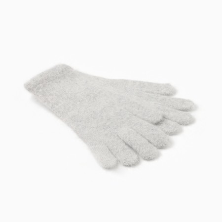 Women's gloves minku, light gray color, 25 cm-1