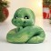 New Year. Symbol 2025. Figure soap "snake baby" gradient Green