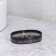 Soap dish, 9 × 13 × 3 cm, black color