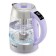 Electric kettle KitFort KT-6624, glass, 1.7 l, 2200 watts, purple