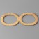 Handles for bags are wooden, wicker, d = 9.8 × 5.9 / 13.5 × 9.5 cm, 2 pcs, beige color