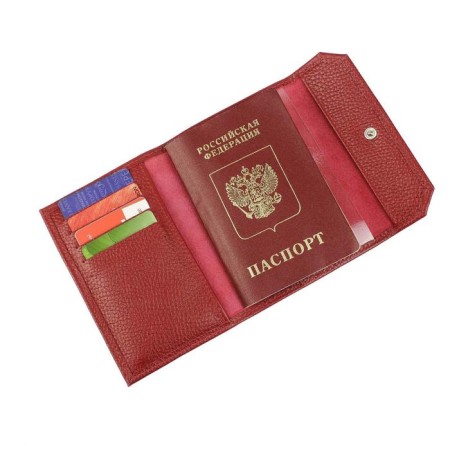 Passport cover on the button, the color is red-2