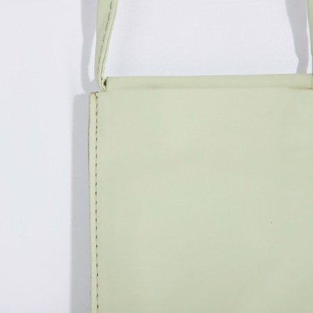 Cross-Bodi bag without fastening, green color-2