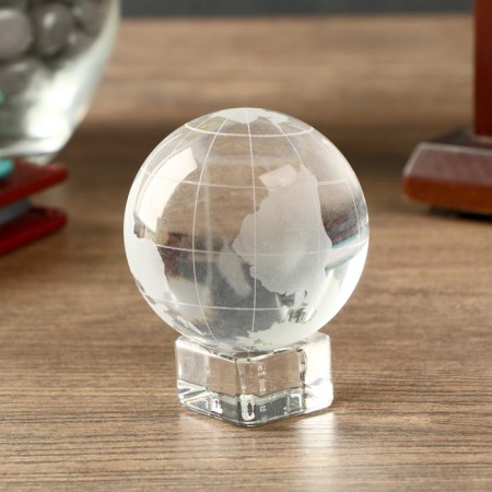 Souvenir Glass "Globe on a stand" 6.2x5x5 cm