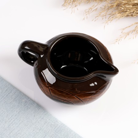 Tea Service "Ornament" old, kettle 1l/ sugar bowl 0.5l/ cream 0.3l/ cup 6x0.25l-11