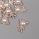 Decor for creativity plastic "Bear with rhinestones" gold set 10 pcs 2.5x2x1 cm