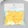 Sequins "circle in the ring" yellow set 30 g d = 2 cm
