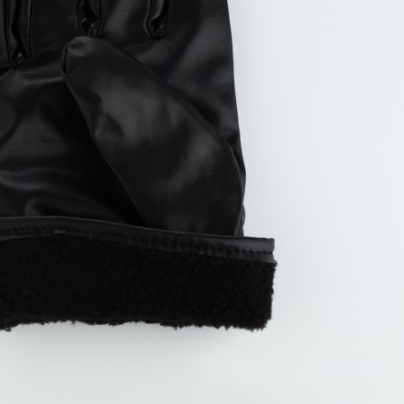 Gloves male, dimensionless, with insulation, black color-3