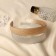 Hair cap "Emma" stripes, 2.5 cm, silver gold