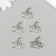 Decor metal for creativity "Cosmonaut on the rocket - went!" 2.3x2.5 cm