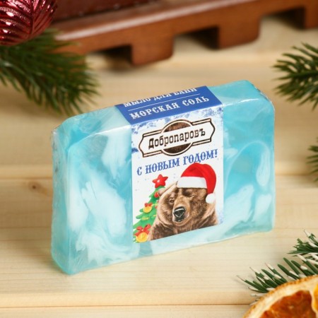 SPA soap - care for the bathhouse and sauna "Bear" Sea salts, Dobroparov 80 gr