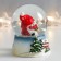 Souvenir Polystone Water Ball "Santa Claus - Harmonist" 7x6.7x8.8 cm