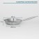 Hanna Knövell stainless steel pan, d = 26 cm, h = 5 cm, wall thickness 0.6 mm, handle length 25 cm, induction