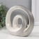 Souvenir ceramics "double loop" silver-white 14.5x15.5x5 cm