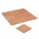 Garden tiles, paving, set - 10 pcs, plastic, brown, 30 x 30 x 2 cm