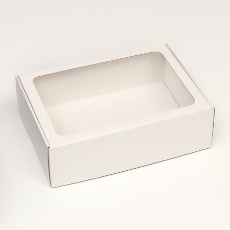 Self -charged box with a window, white, 31 x 22 x 9.5 cm-1