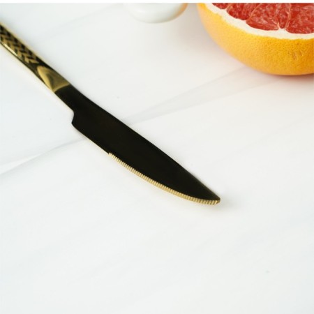 Stainless steel knife Magistro Kolos, length 22 cm, gold color-6