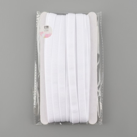 Rubber band is linen, in a rubber, 10 mm, 10 ± 1 m, white color-4