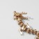 Brooch "Dragon" is long mobile, color matte gold