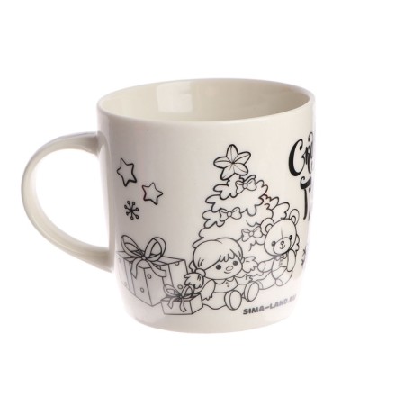 New Year's set for creativity. Mug for coloring "New Year! Fairytale year "300 ml-5