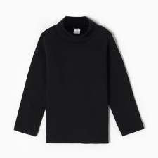 Turtleneck for a boy, black color, height 98 cm
