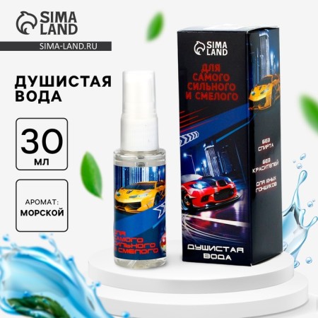 Fragrant water for the boys “Real Champion” (aroma - delicate leather), 30 ml.
