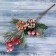 Decor "Winter Dreams" Berries of needles lump of hook, 30 cm