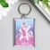 Acryl key a "unicorn" 3.5x5 cm