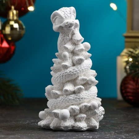 Figure for coloring "Snake on the Christmas tree" 10cm