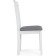 Wooden stool Bert array of gvee/fabric, white/gray 42x46x92 cm