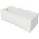 Bath screen frontal Cersanit Virgo 180, universal, white color