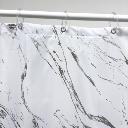 Bath curtains dasch 180x200 cm, BT-829983, silver in marble-3
