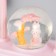 Night -bend musical "Snow Shar" 5XLED from batteries 3AAA pink 6.5x11x21cm Risalux