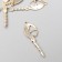 Decor for creativity Metal "Beauty with oblique" gold, rhinestones 3.5x1.2 cm