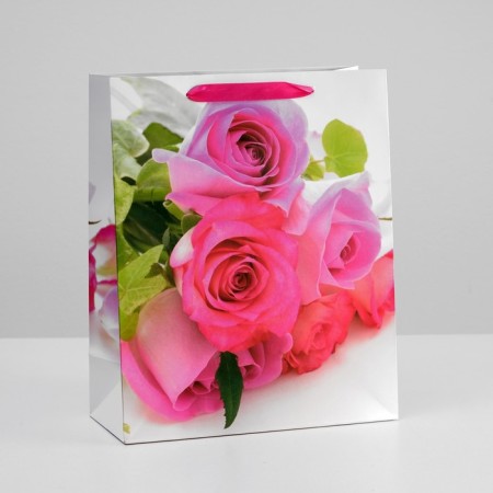 Laminated "colorful roses" 26x32x12 package