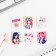 Magnetic bookmarks, 6 pcs "Anime"