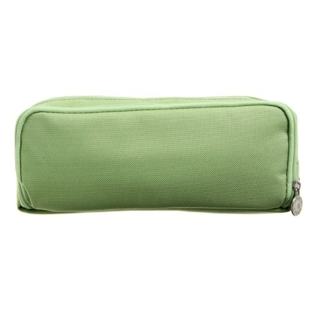 School Penal on the zipper 3-section, green-3