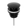 Bottom valve 565-112, stainless steel, black