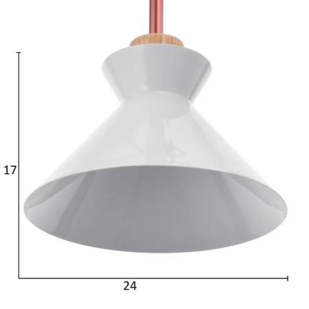 Lamp Bayerlux "Mirella" 1x60W E27 white 27x27x19 cm.-2