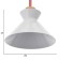 Lamp Bayerlux "Mirella" 1x60W E27 white 27x27x19 cm.