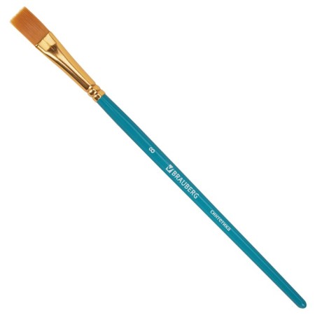 System of brushes synthetics 10 pieces, Brauberg, round; oval; flat; Liners-10
