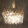 Chandelier 2472/9 E14 40W gold 40x40x60 cm Bayerlux