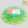 Game complex for cats "Piggon" with compartments for goodies/cat mint and ball, green